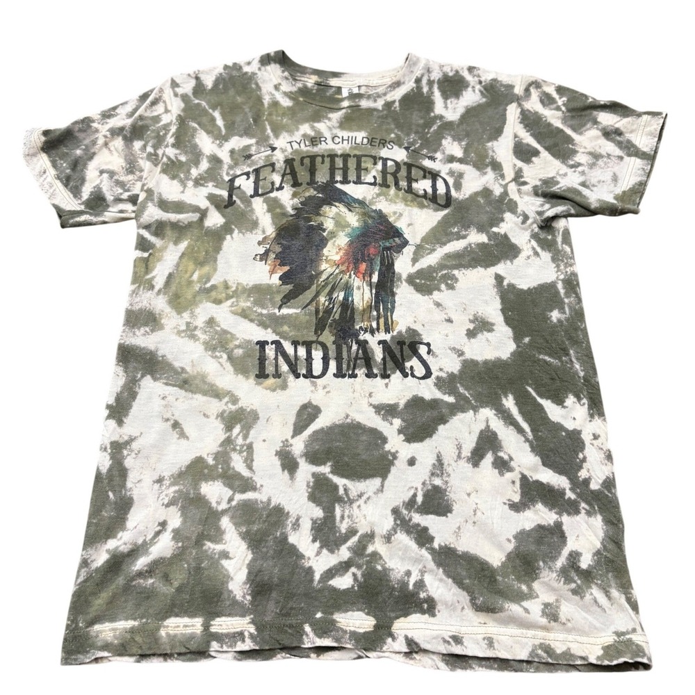Tyler‎ Childers Feathered Indians Tie Dye Graphic T-Shirt Mens Medium Country